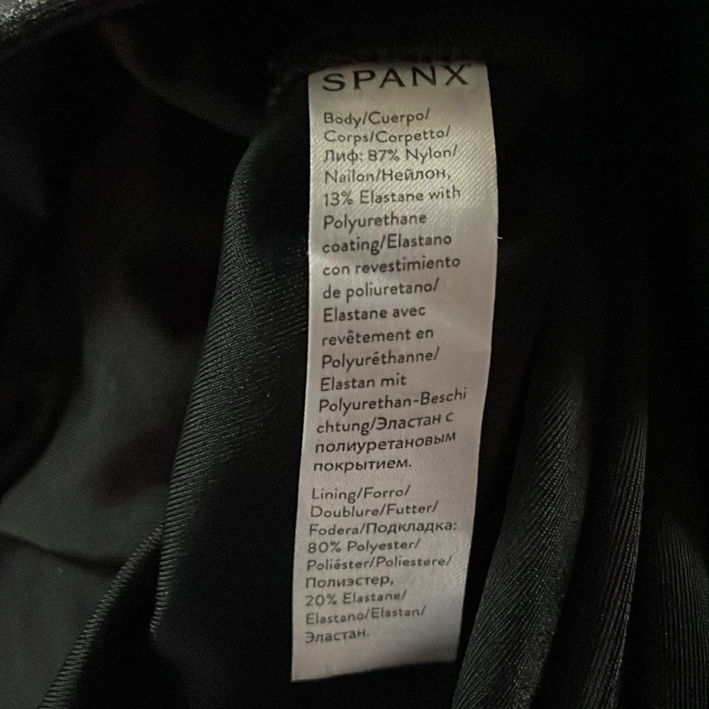 Womens Spanx faux leather leggings - Picture 4 of 4